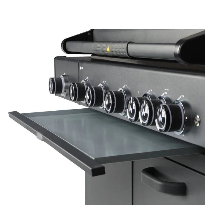 GRLLR Outdoor Kitchen - G5S 5 Burner BBQ, Fridge, Sink and Kamado Unit - outdoor grill - Ice Cold Spice | Black No Kamado Grill