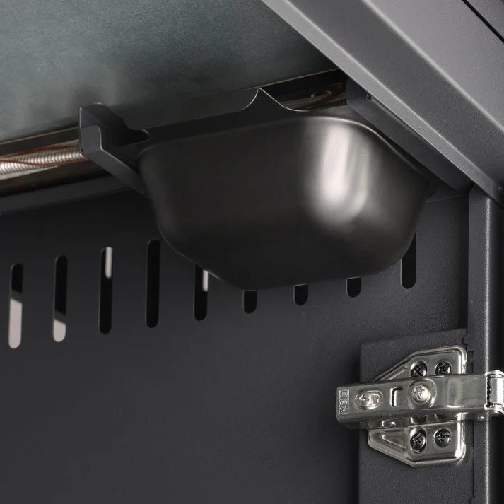 GRLLR Outdoor Kitchen - G5S 5 Burner BBQ, Fridge and Sink - outdoor grill - Ice Cold Spice | Black