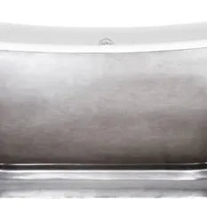 Hurlingham Galleon Cast Iron Bath in Pewter Lustre - baths - Ice Cold Spice | Pewter Lustre L1675 x W715 x H700