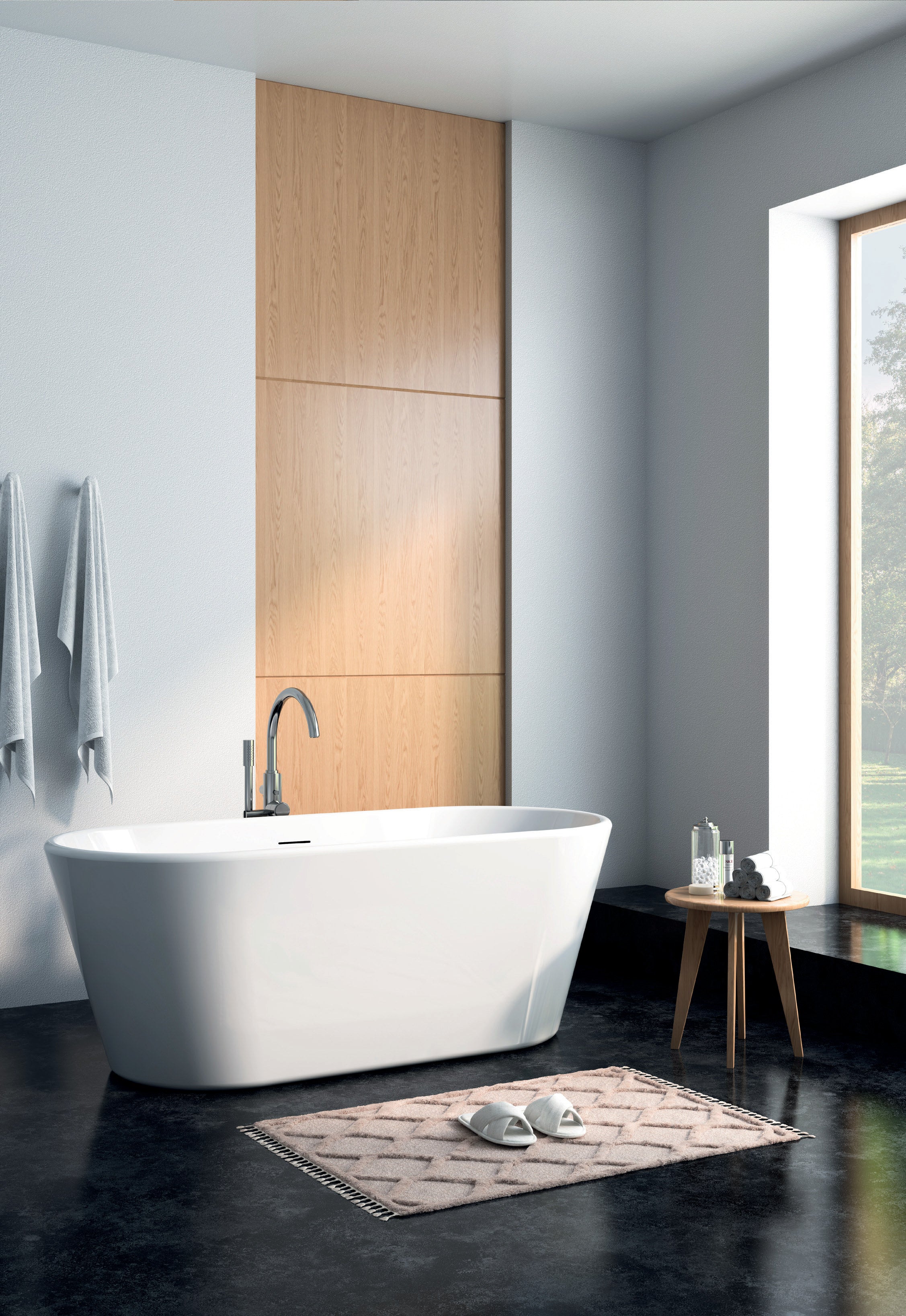 Vincent Alexander Grosvenor Oval Freestanding Bathtub