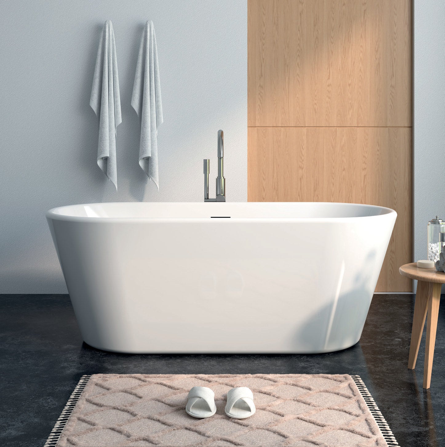 Vincent Alexander Grosvenor Oval Freestanding Bathtub