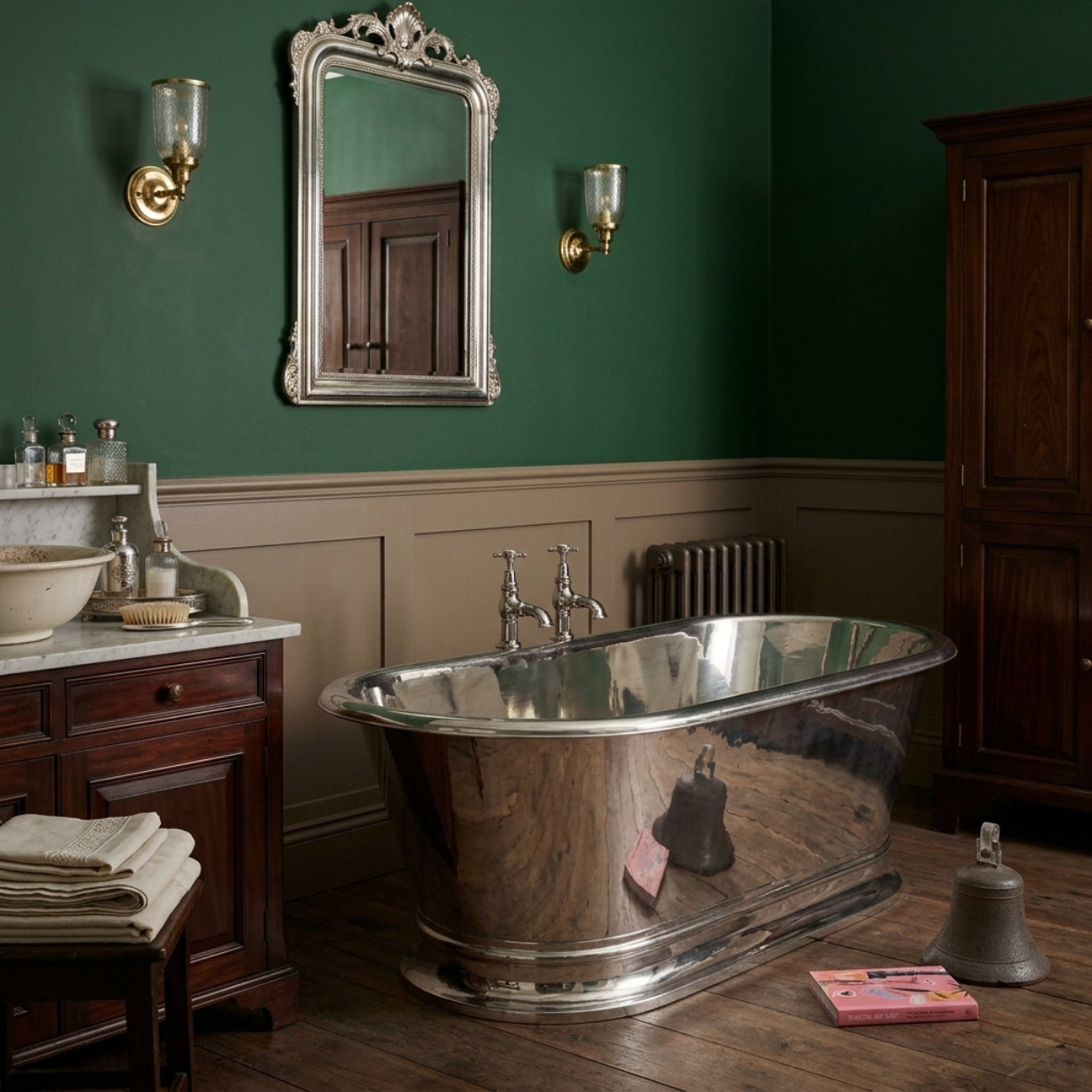 Hurlingham Zille Nickel Freestanding Bath