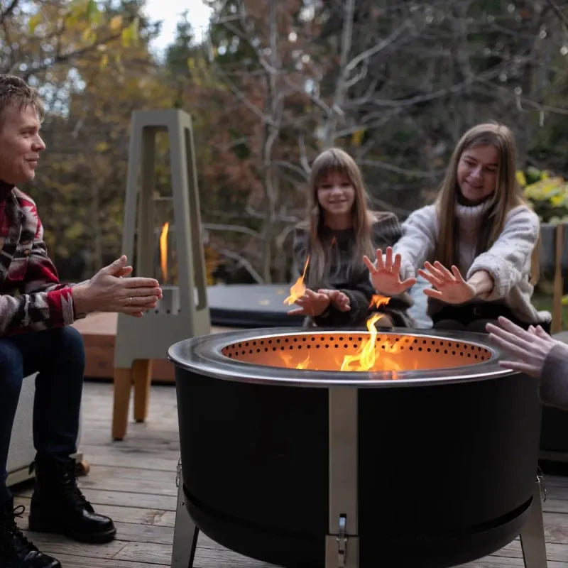 Masuria Living Alpha 800 Smokeless Fire Pit - Fire Pit - Ice Cold Spice | Black