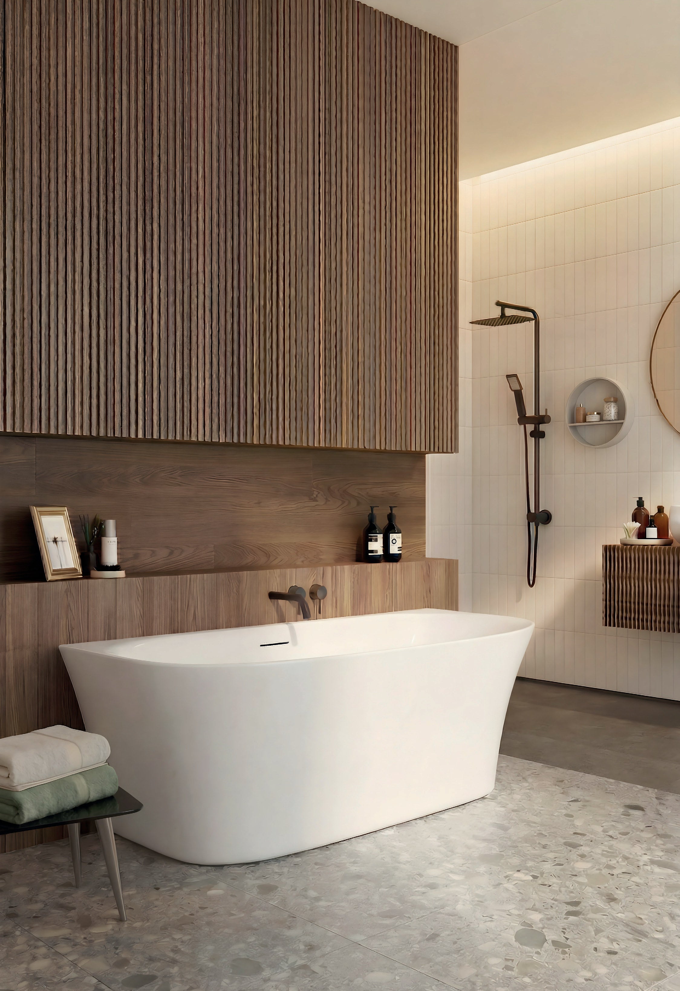 Vincent Alexander Lumley Back to Wall Freestanding Bathtub