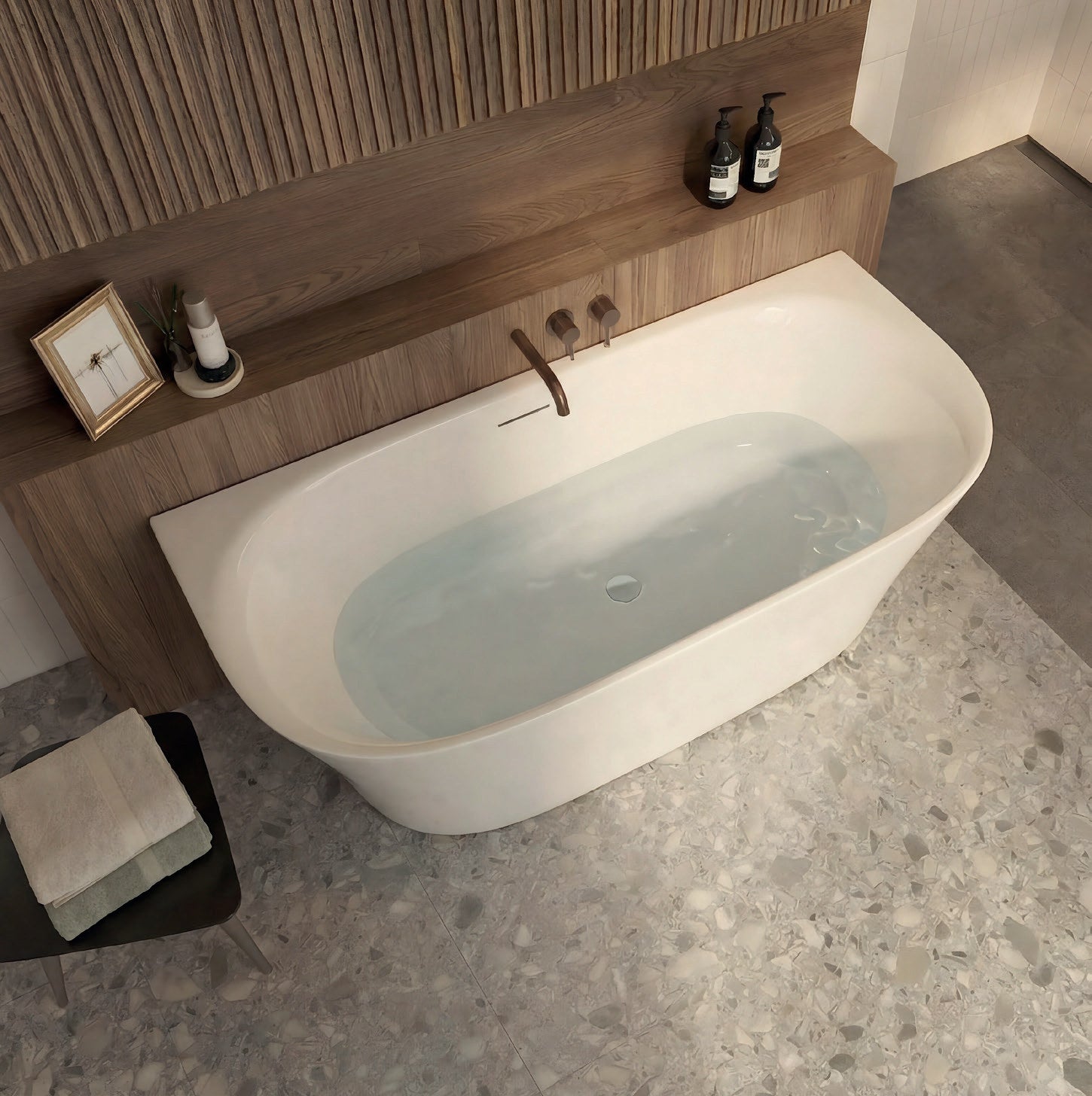 Vincent Alexander Lumley Back to Wall Freestanding Bathtub