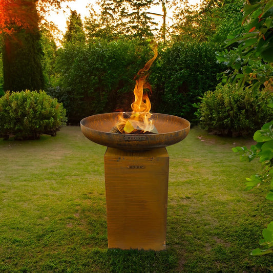 MOODZ Corten Steel Firebowl Base with Bowl - fireplace accessory - Ice Cold Spice | Ø 60 cm