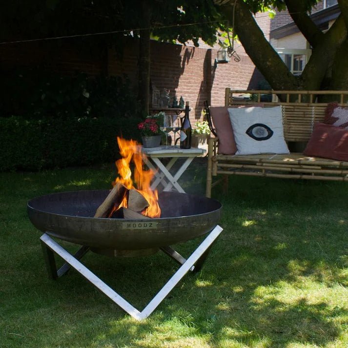 MOODZ Firebowl Feet Star - fireplace accessory - Ice Cold Spice | Carbon Ø 60 cm