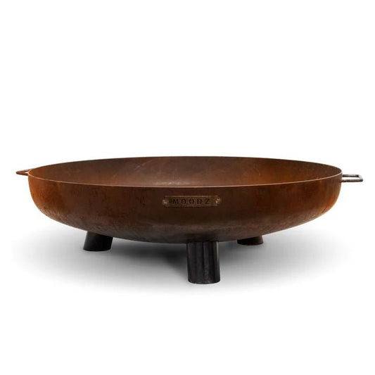 MOODZ Firebowl Feet & Handle - fireplace accessory - Ice Cold Spice | Corten Steel Ø 60 cm