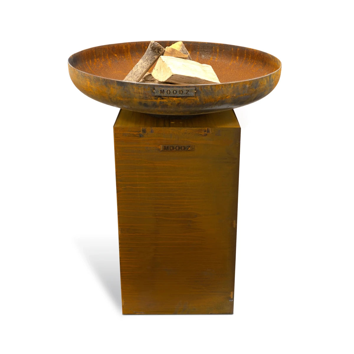 MOODZ Corten Steel Firebowl Base with Bowl - fireplace accessory - Ice Cold Spice | Ø 60 cm