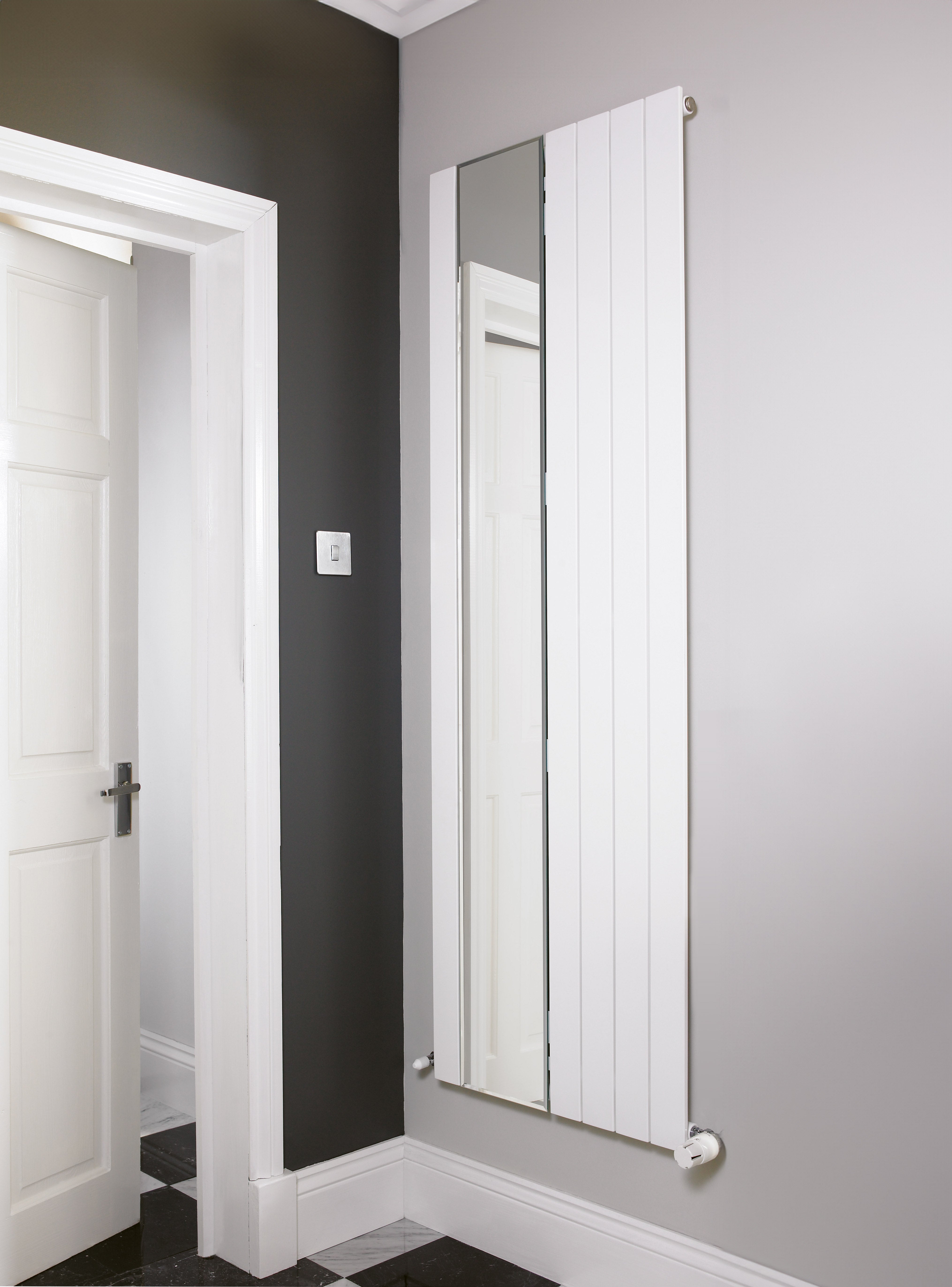 Eucotherm Mars Mirror Single Vertical Flat Panel Radiator