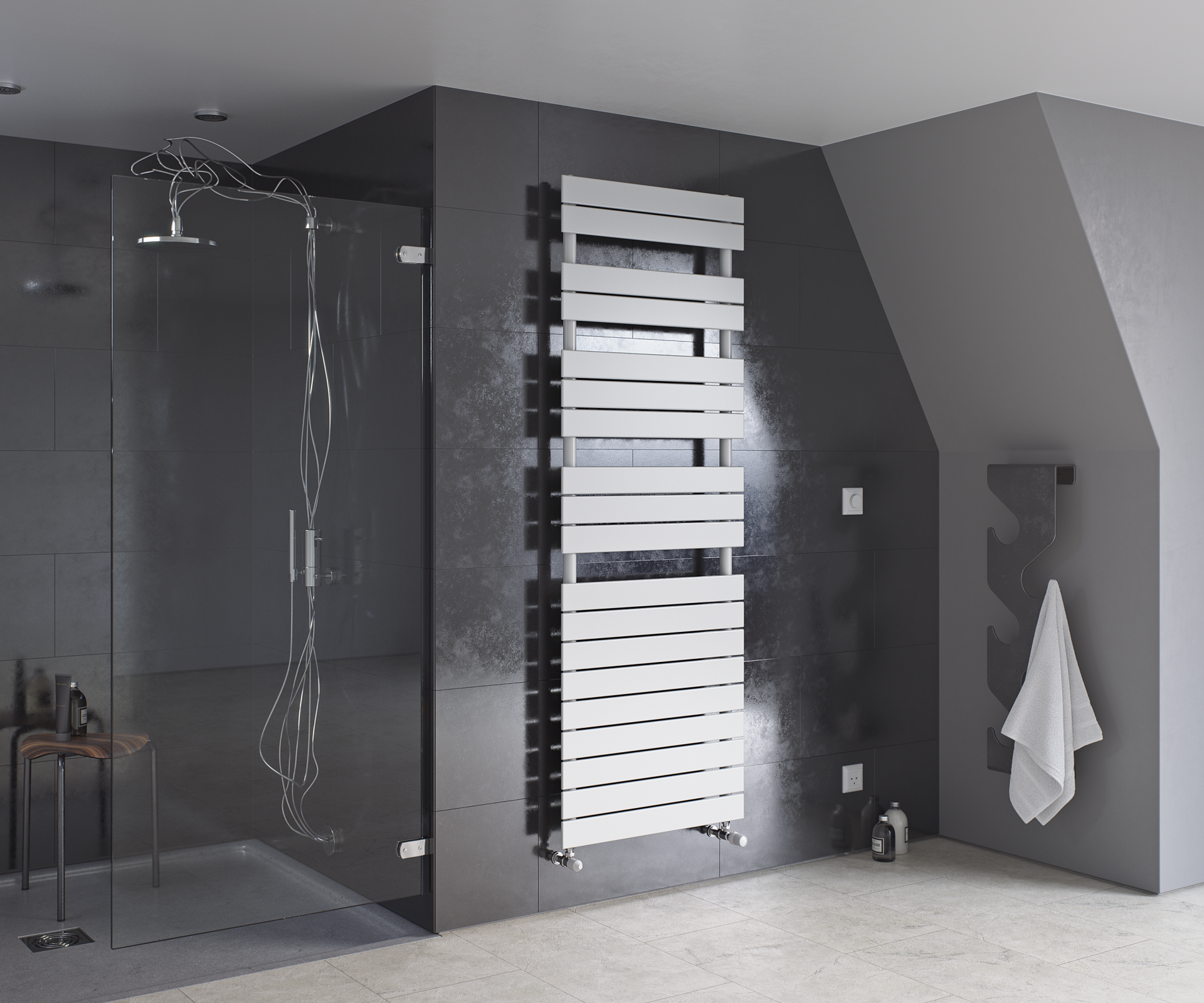 Eucotherm Mars Primus Flat Panel Towel Radiator