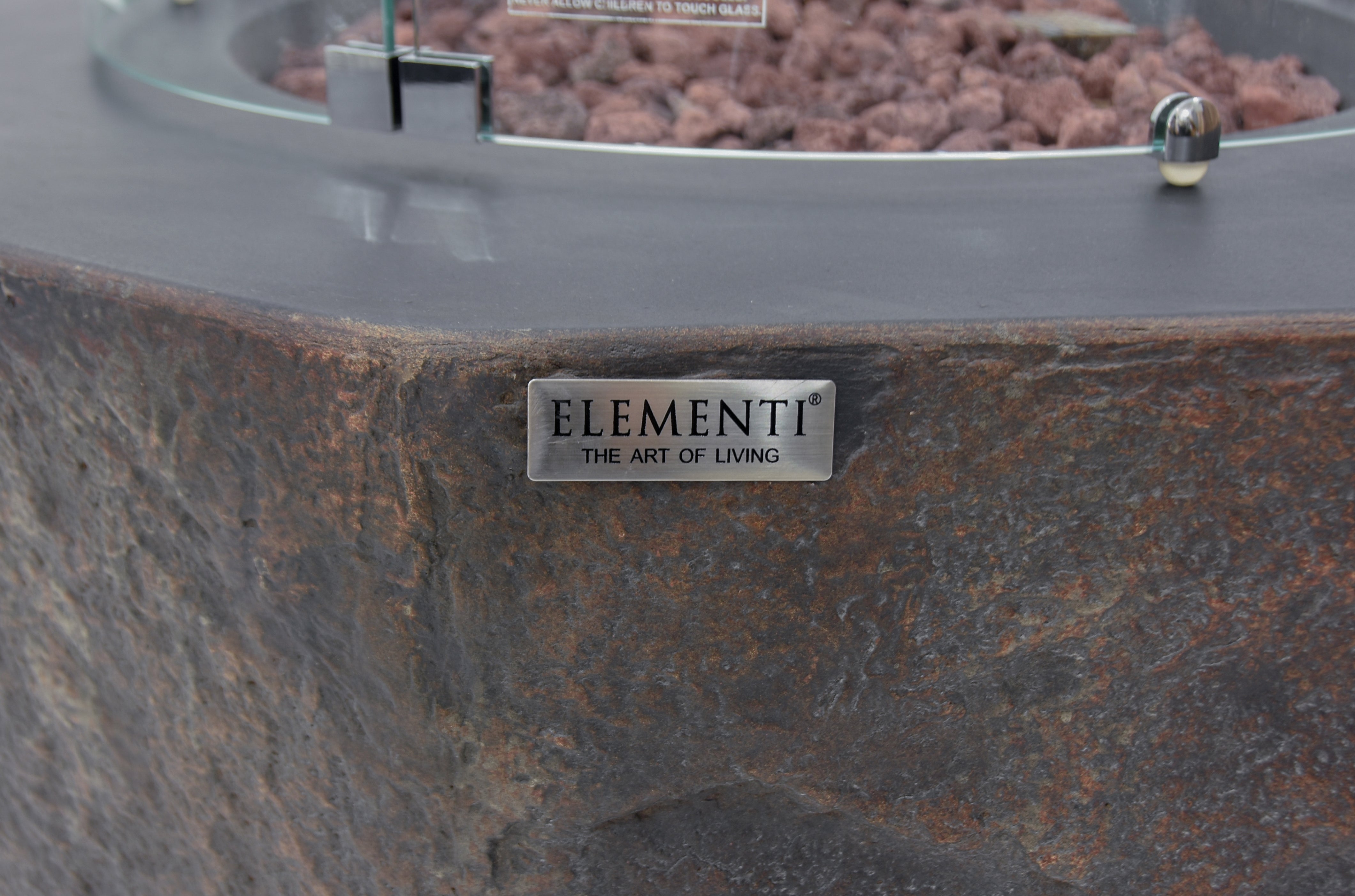 Elementi Columbia Octagonal Concrete Outdoor Fire Table