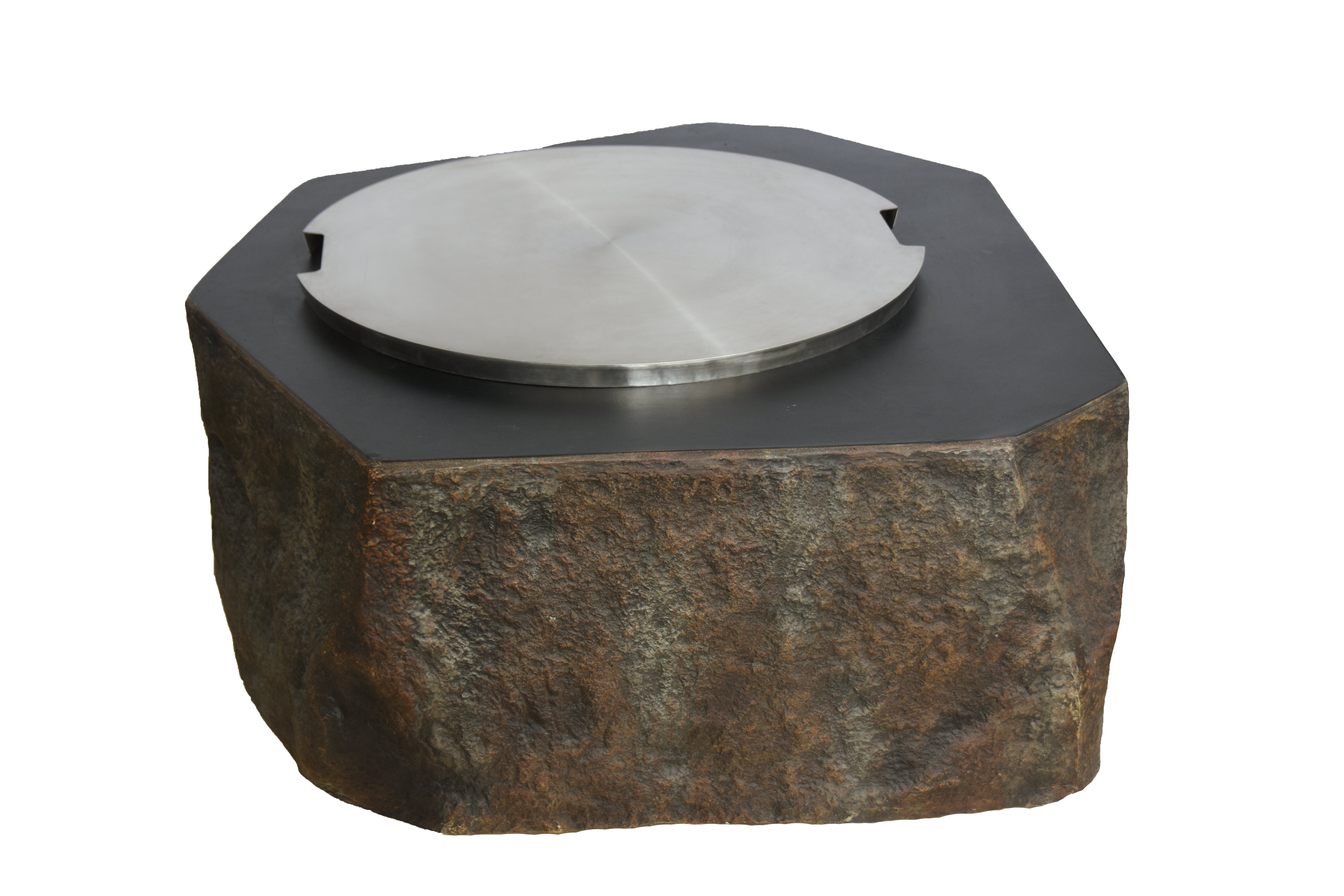 Elementi Columbia Octagonal Concrete Outdoor Fire Table