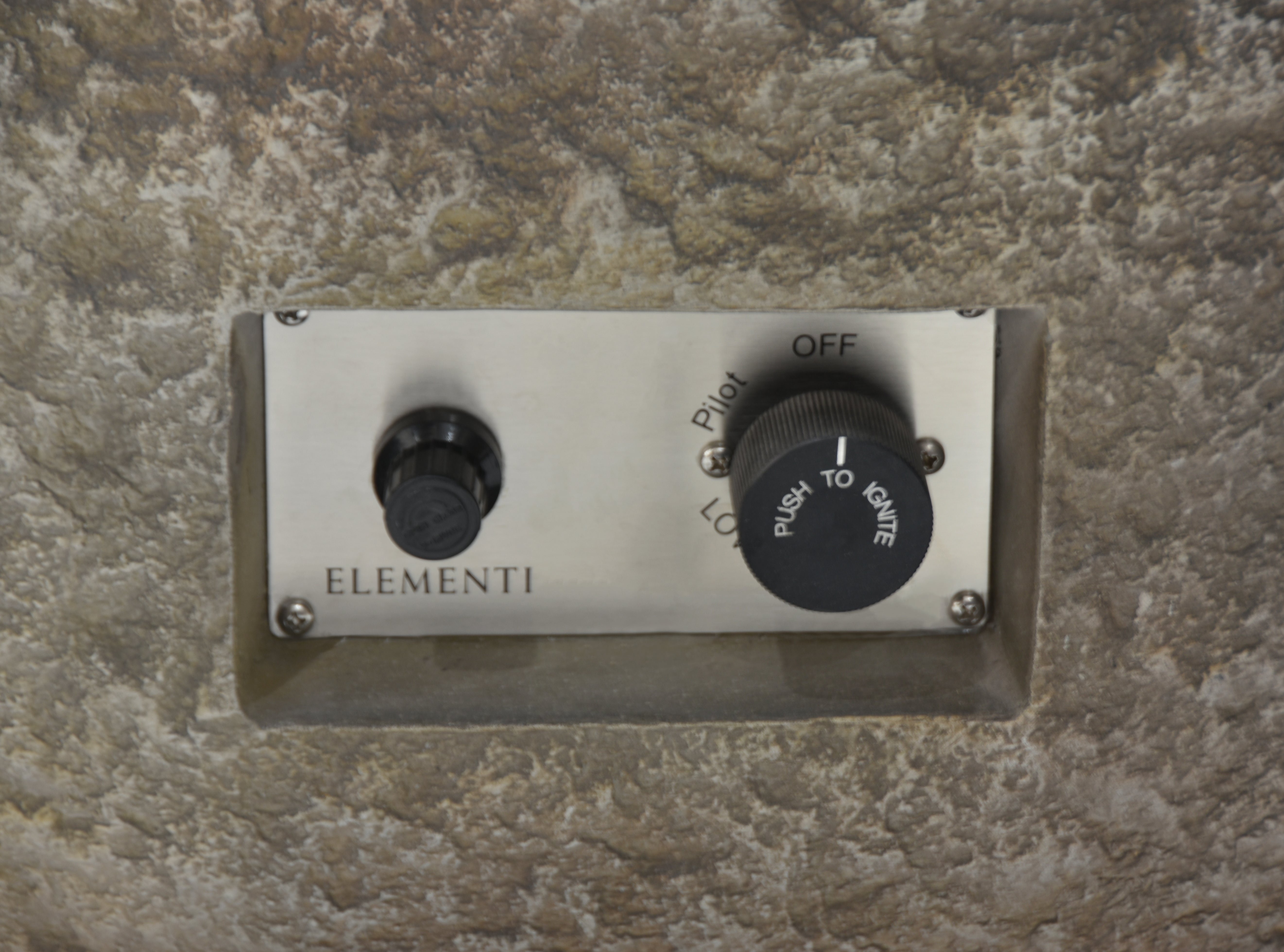 Elementi Grey Concrete Boulder Outdoor Fire Table