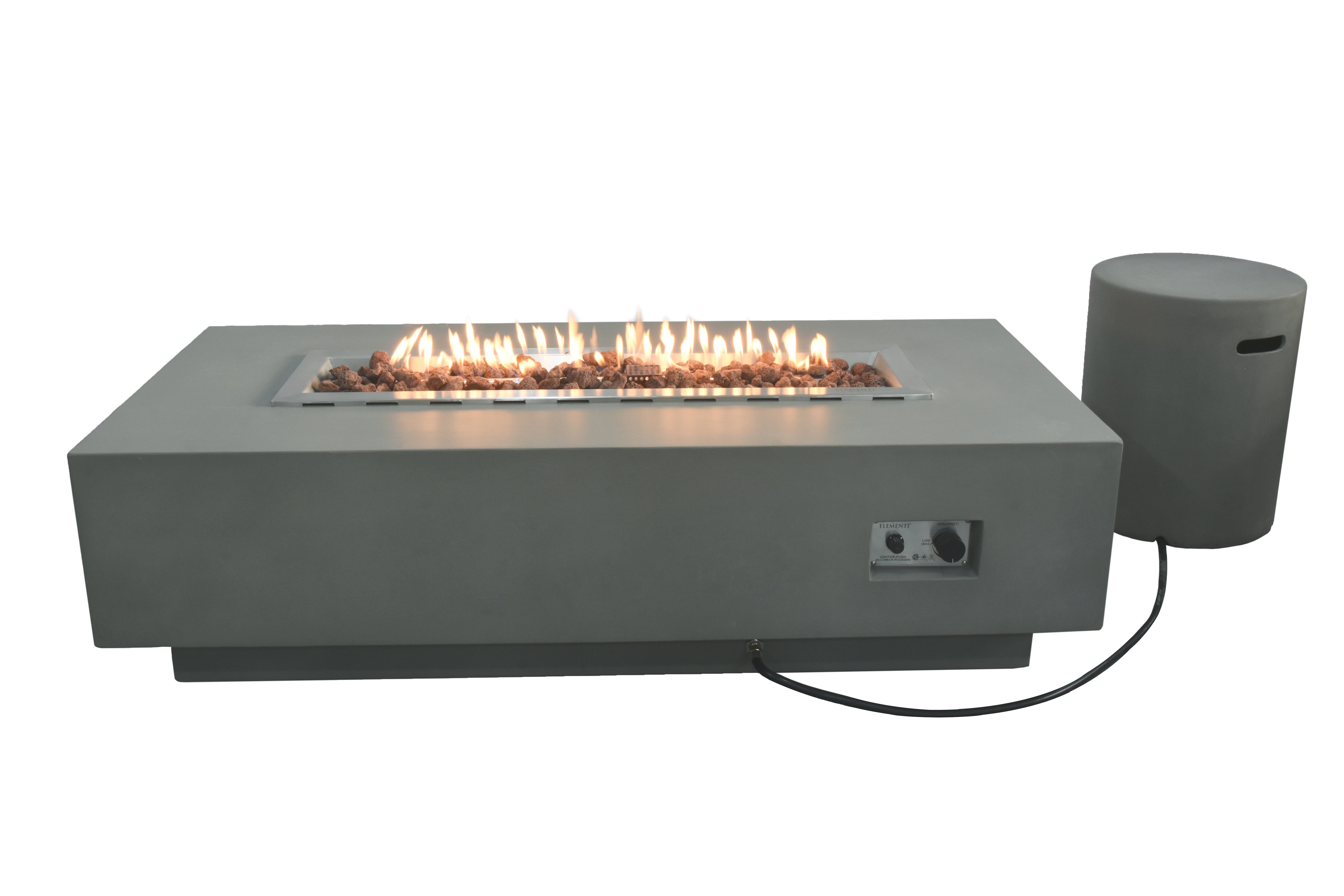 Elementi Granville Concrete Outdoor Fire Table