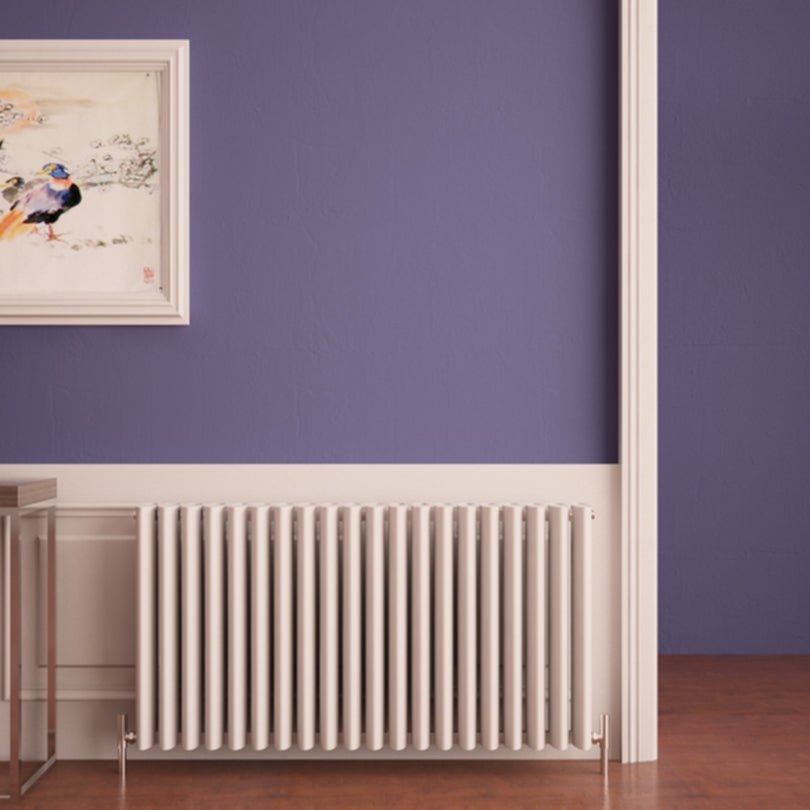 Carisa Oval Aluminium Column Horizontal Radiator | 2 colours, 3 sizes