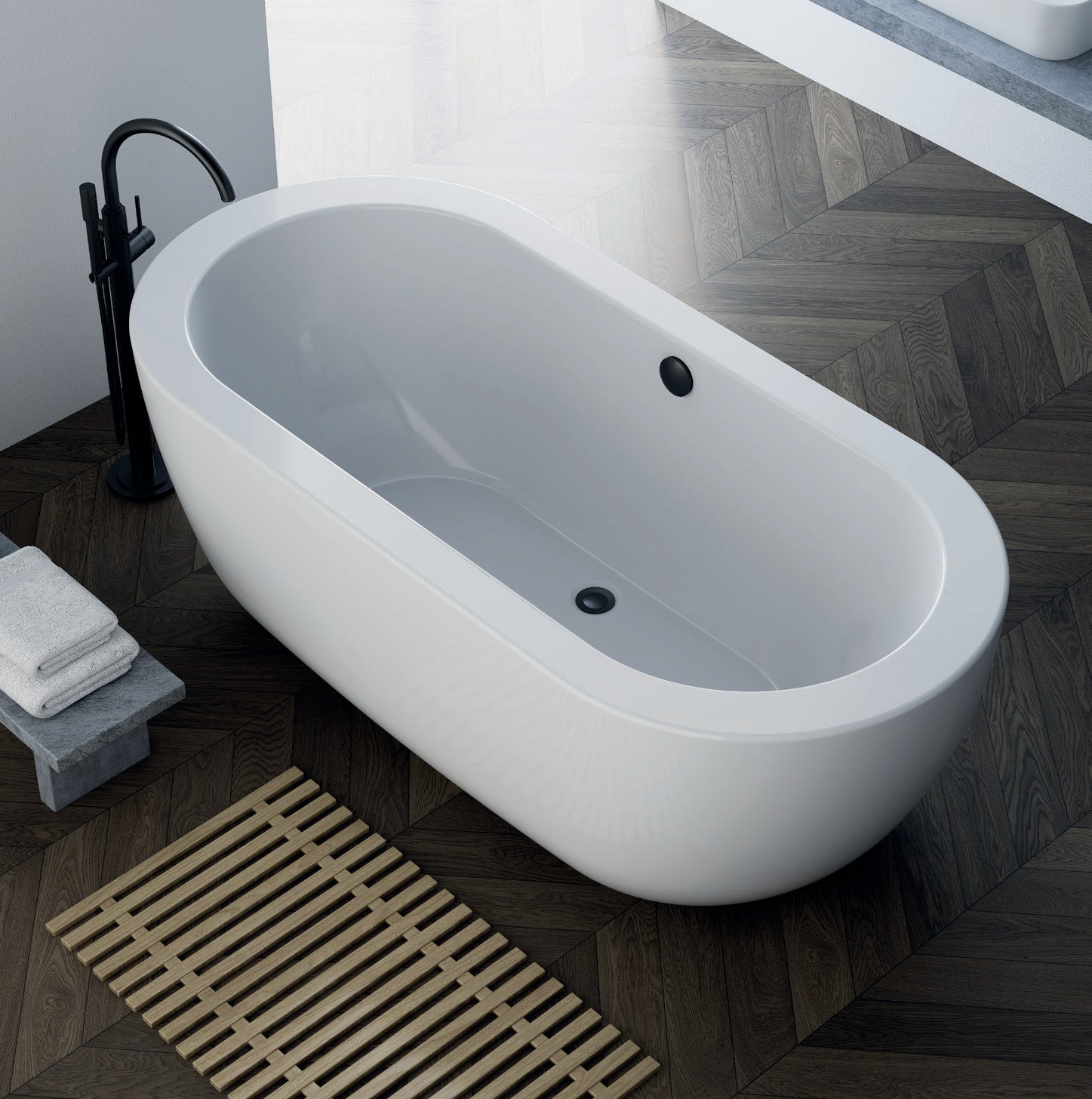 Vincent Alexander Olympia Oval Freestanding Bathtub