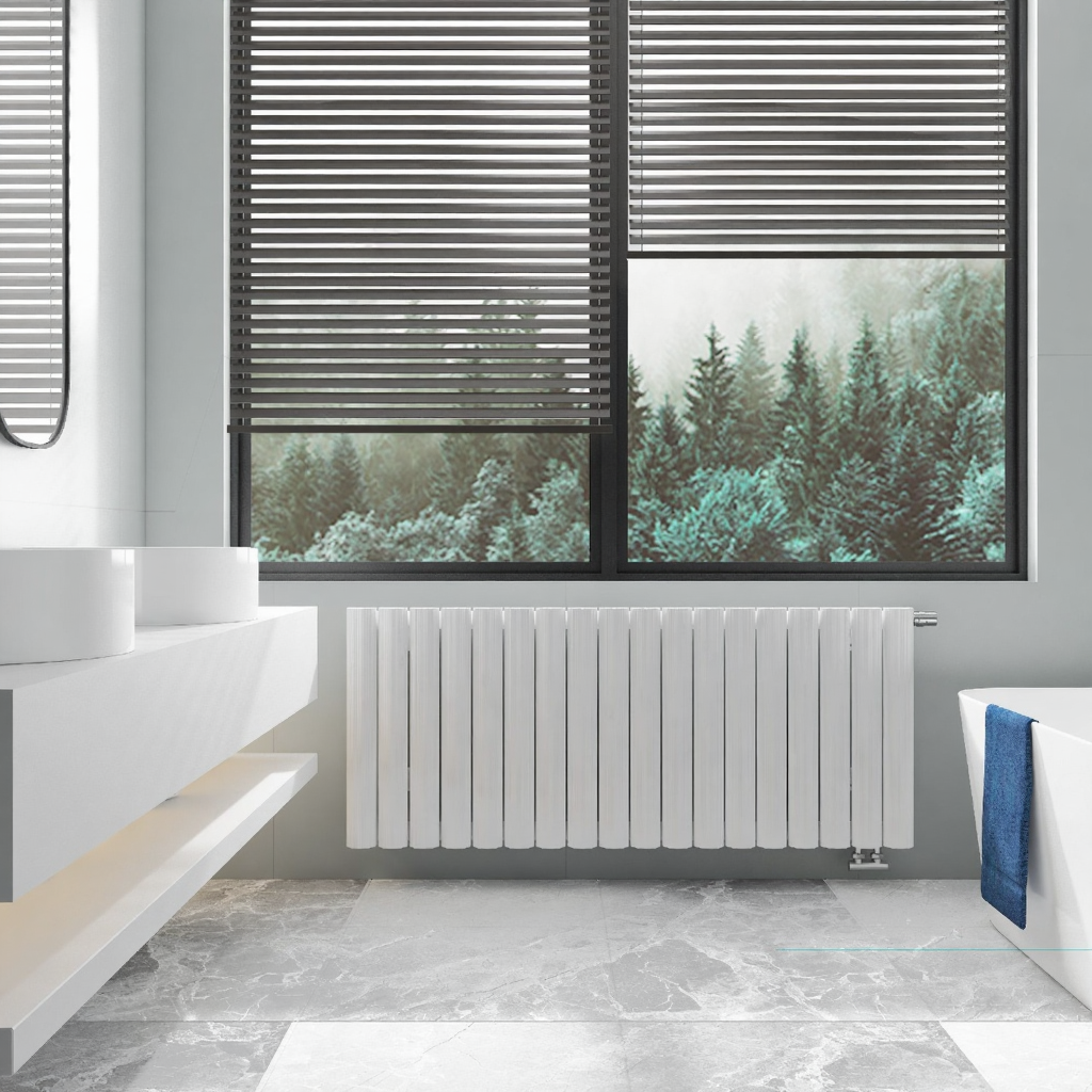 Carisa Otto Horizontal Designer Aluminium Radiator | 3 colours, 2 sizes