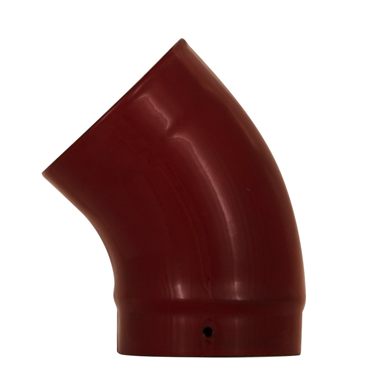 Carron 135 Degree Swept Elbow Stove Pipe - No Door - fireplace accessory - Ice Cold Spice | Red Enamel