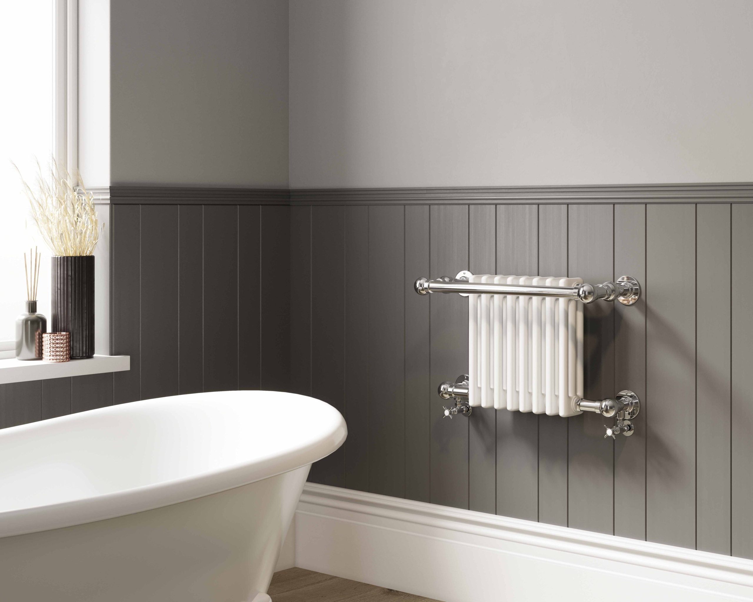 DQ Ashill Wall Mounted Traditional Towel Rail