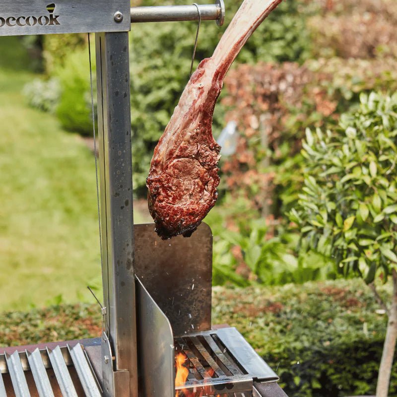 Barbecook Pedro Asado in Corten and Workstation - outdoor grill - Ice Cold Spice | Corten and Stainless Steel