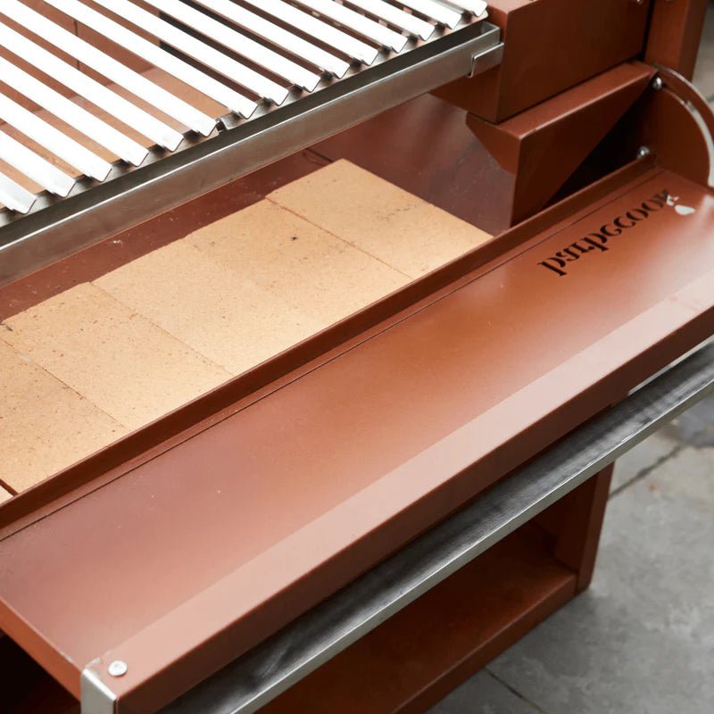 Barbecook Pedro Asado in Corten and Workstation - outdoor grill - Ice Cold Spice | Corten and Stainless Steel