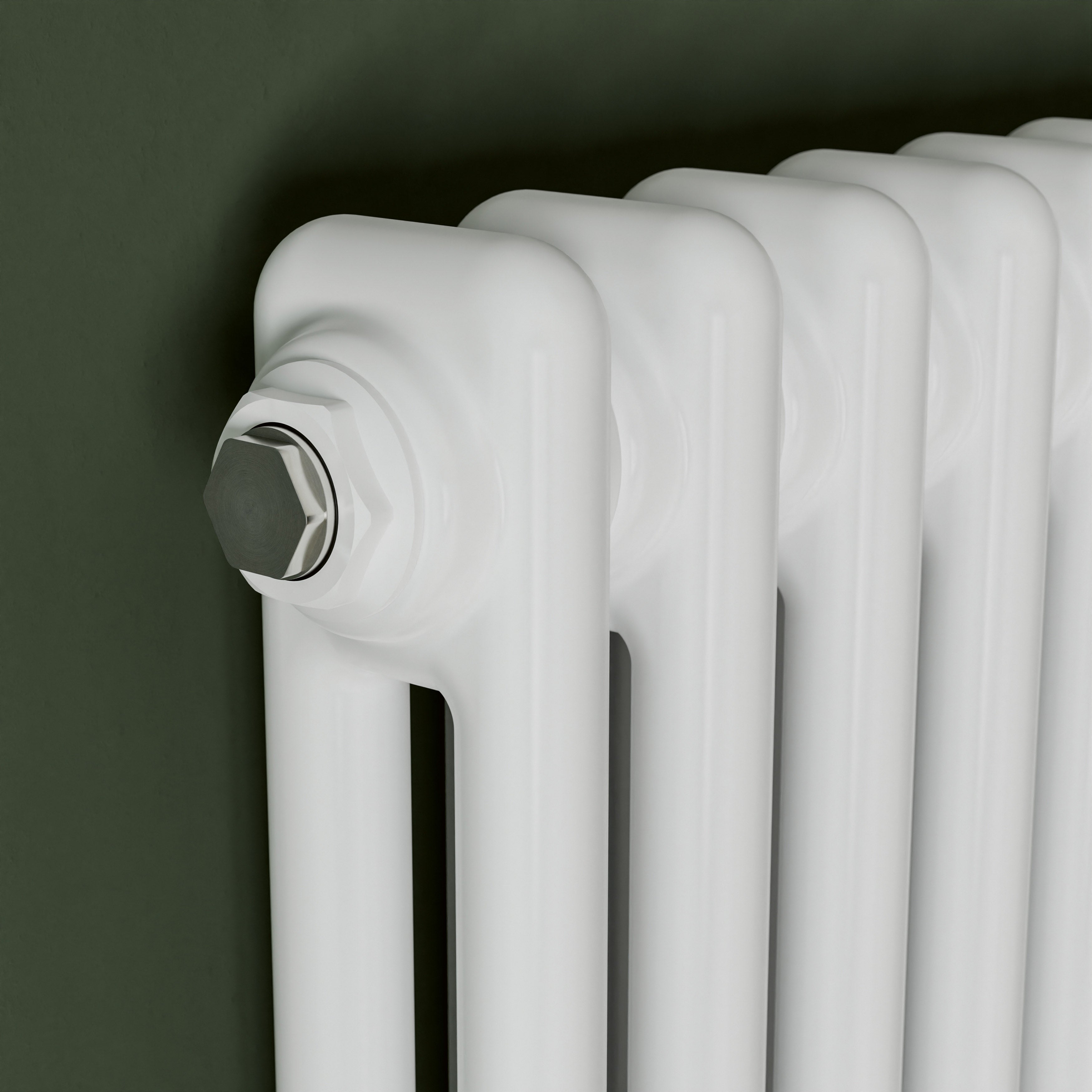 Eucotherm Phoenix Horizontal Steel Column Designer Radiator in White | 1 colour, 2 sizes