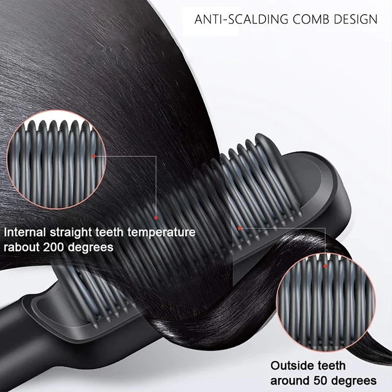 ICECOLDSPICE | 3-in-1 Professional Heated Hair Brush