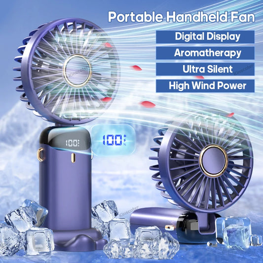 ICECOLDSPICE | Portable Handheld Fan - 5 Speeds