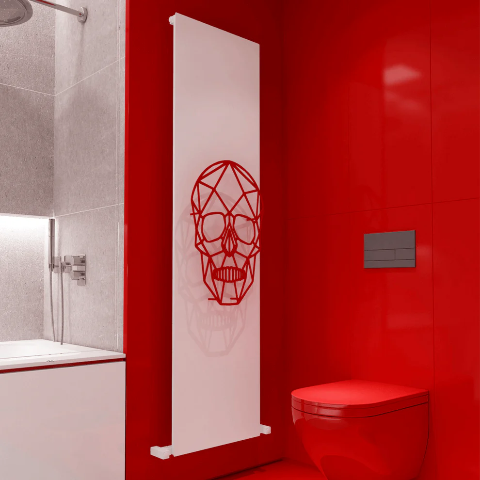 Carisa Skully Vertical Designer Modern Art Aluminium Radiator