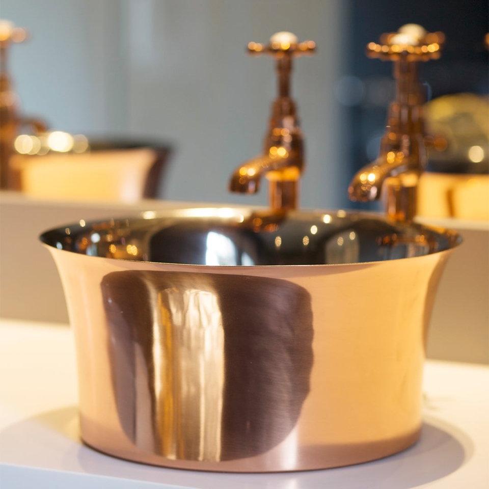 Hurlingham Copper Tub Basin - Ice Cold Spice | Copper H170 x W366 x D366