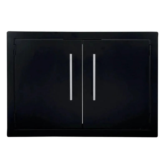 Sunstone Outdoor Kitchens Double Vertical Door - outdoor grill - Ice Cold Spice | Matt Black