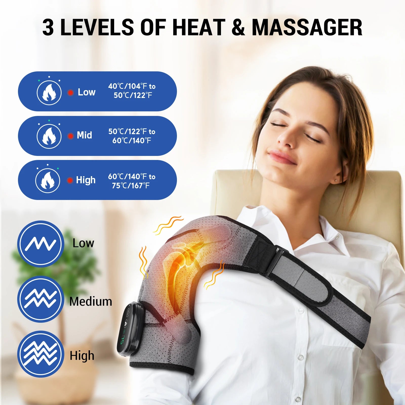 ICECOLDSPICE | Electric Heating Shoulder Massager