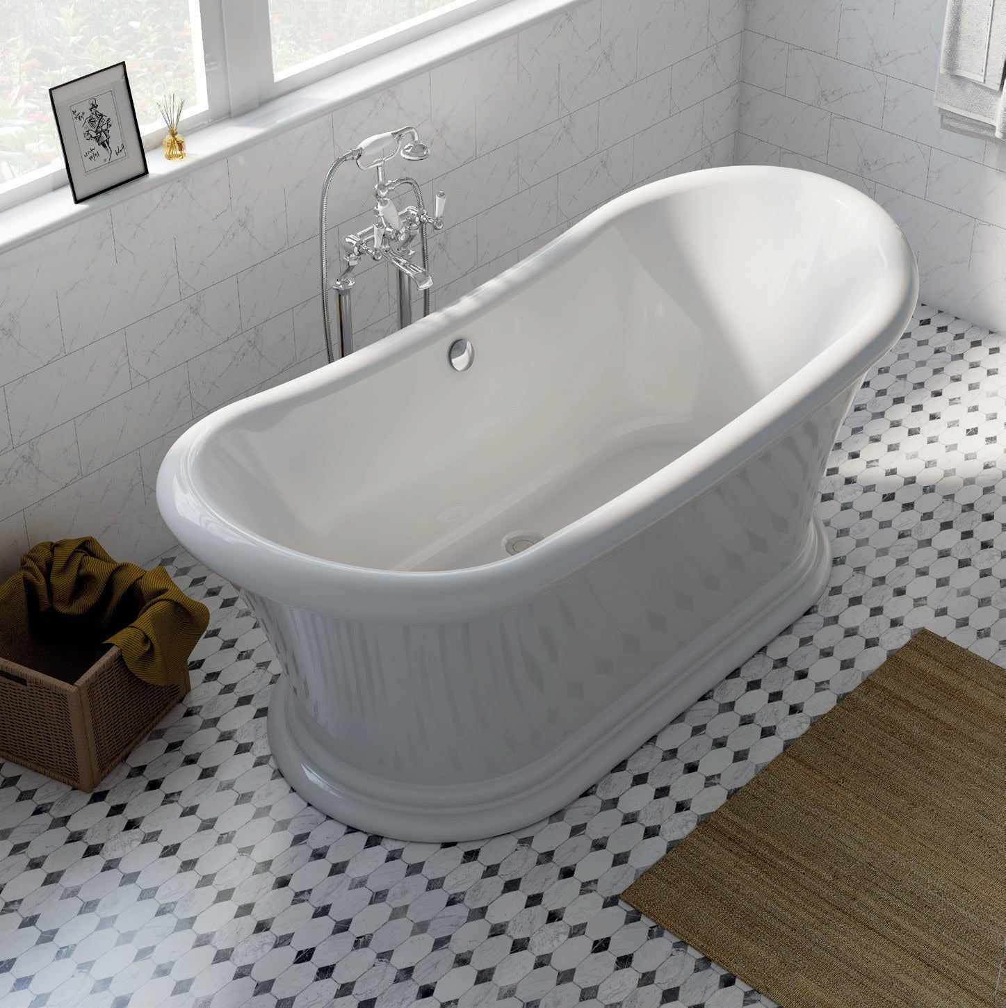 Vincent Alexander Sherborne Oval Freestanding Bathtub