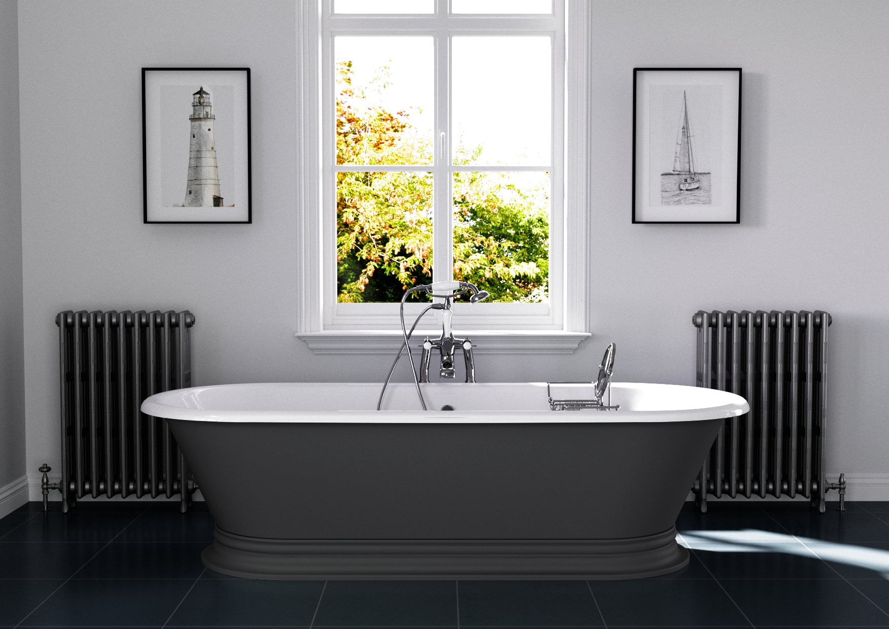 Hurlingham Shikara Cast Iron Bath