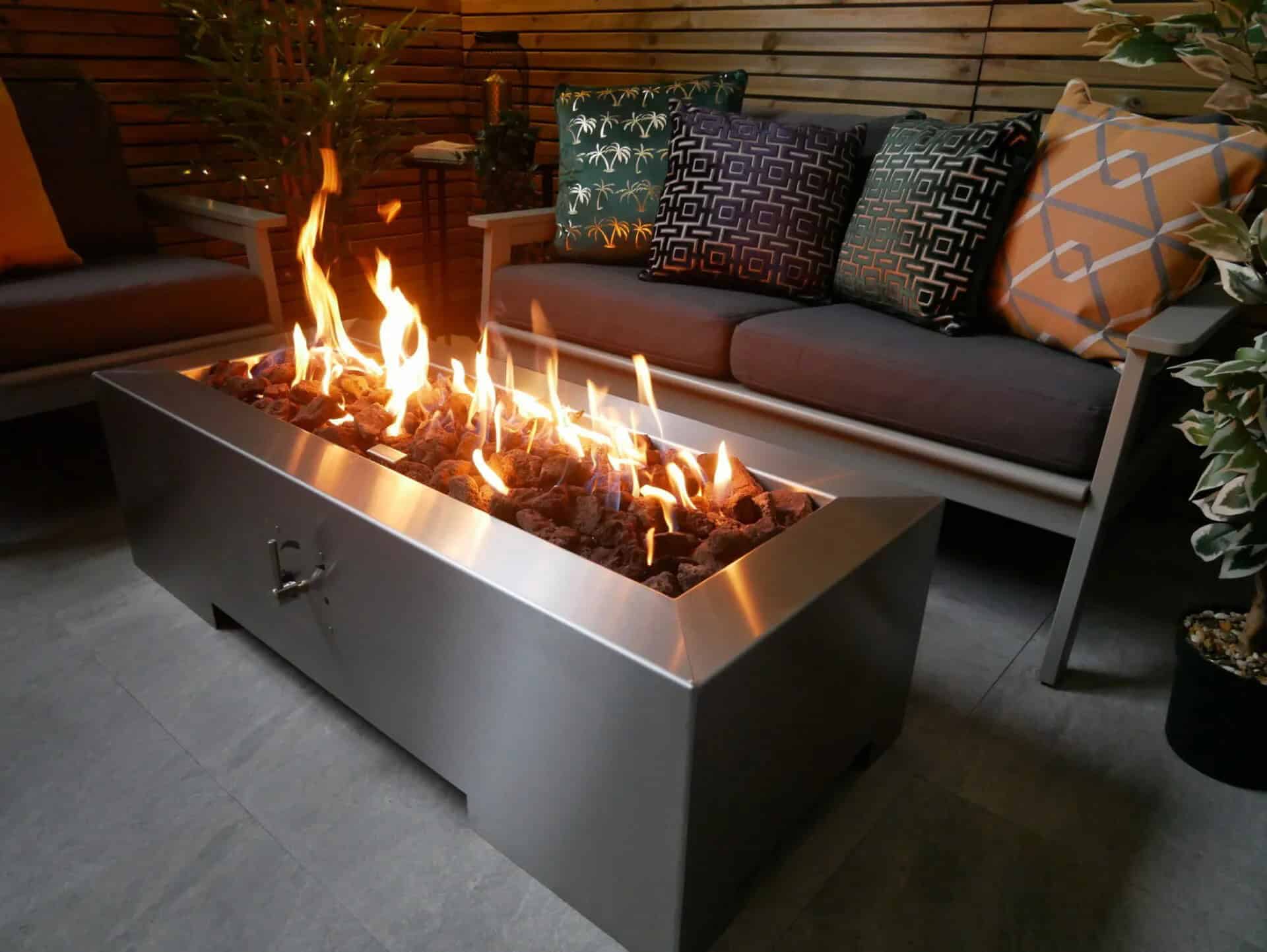 Stainless Steel Gladiator Fire Table