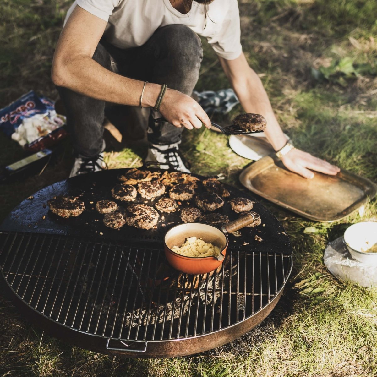 BonFeu BonBowl Corten Steel Fire Bowl - Patio Heater - Ice Cold Spice | Ø60 Rusty Brown