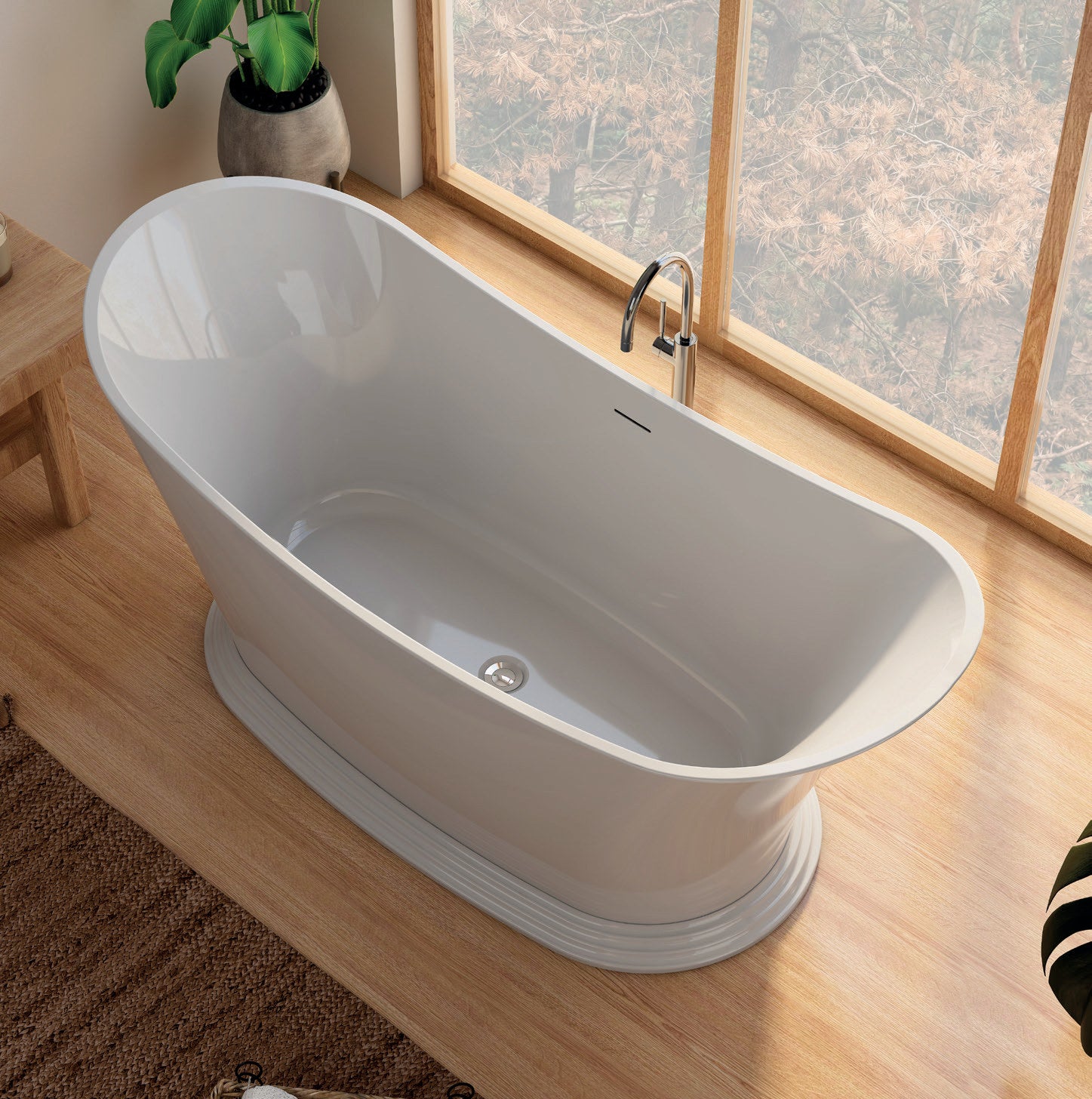 Vincent Alexander Tattershall Double Ended Oval Freestanding Bathtub