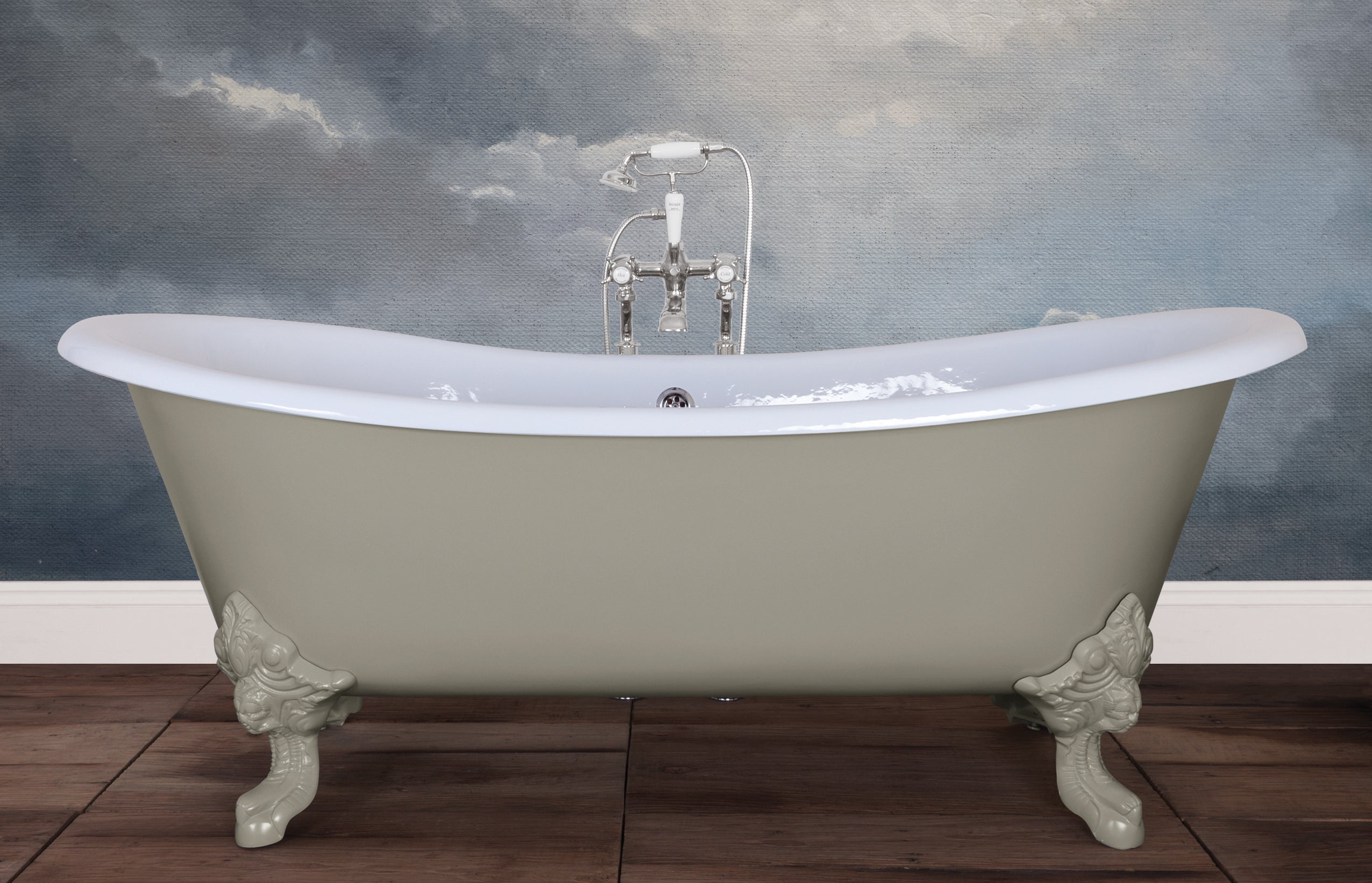 Hurlingham Tebb Cast Iron Bath
