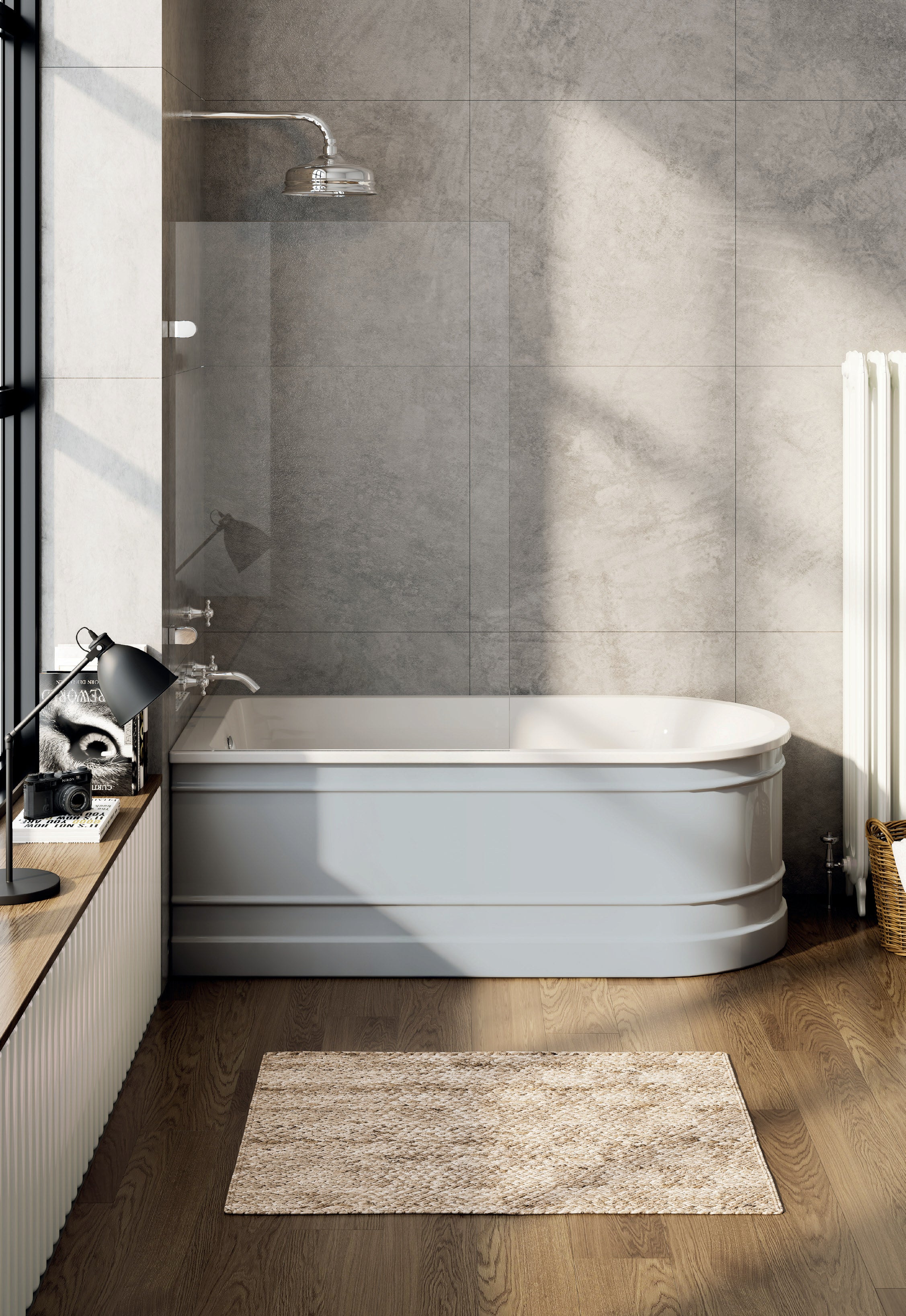 Vincent Alexander Forge Single Ended Oval Corner Bath