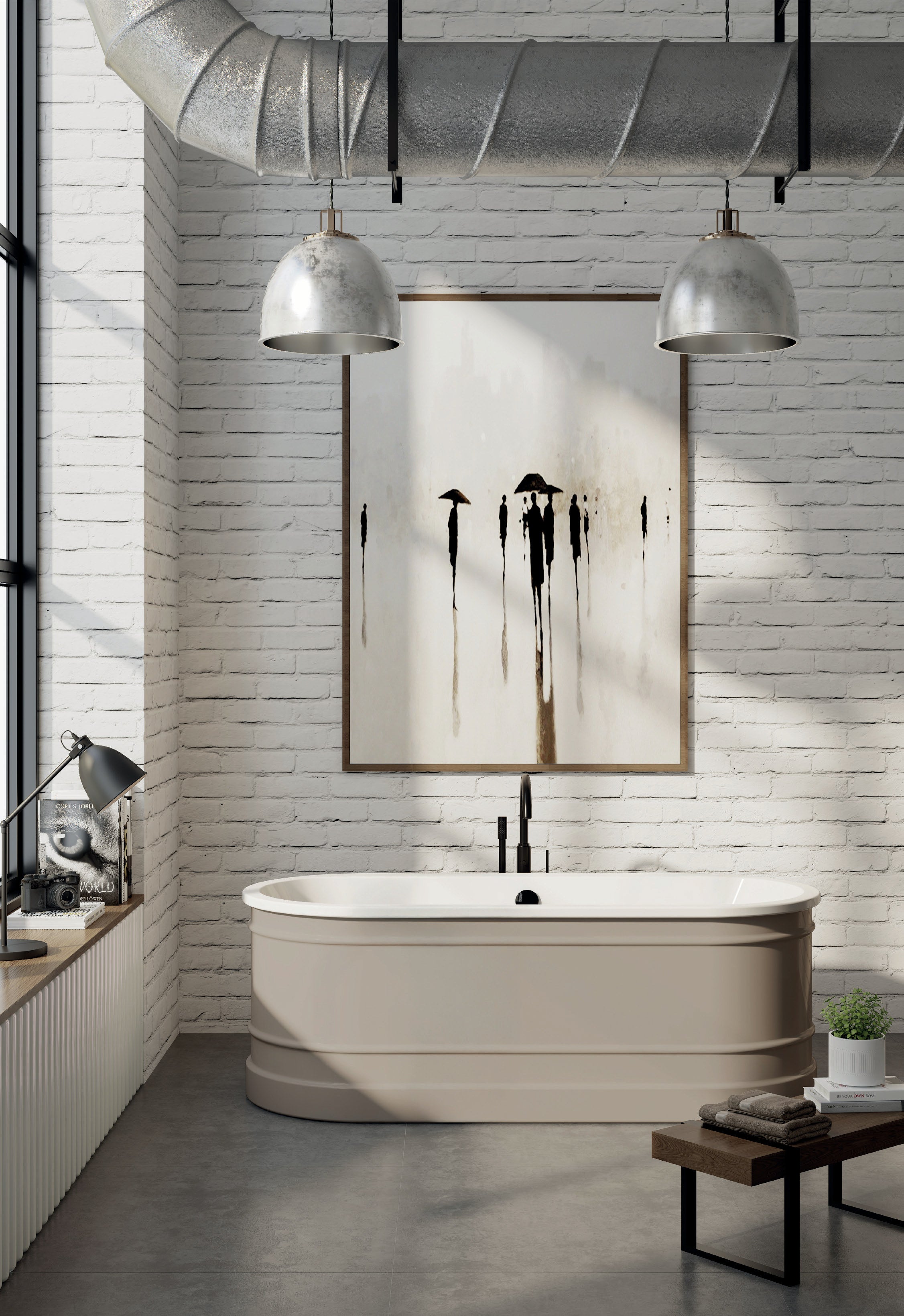 Vincent Alexander Forge Double Ended Oval Freestanding Bathtub