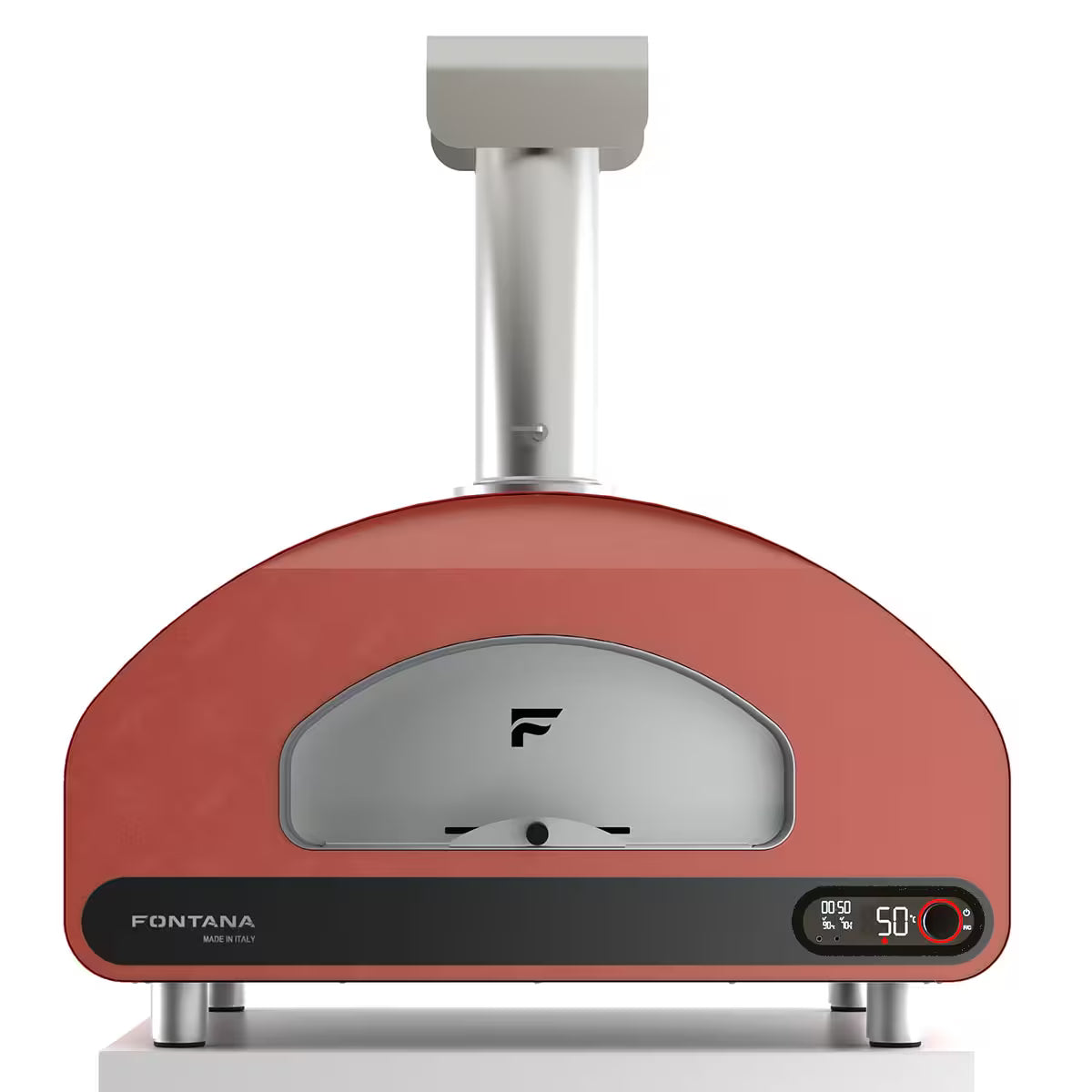 Fontana Volta 90 Dual Fuel in Rosso/Red Pizza Oven