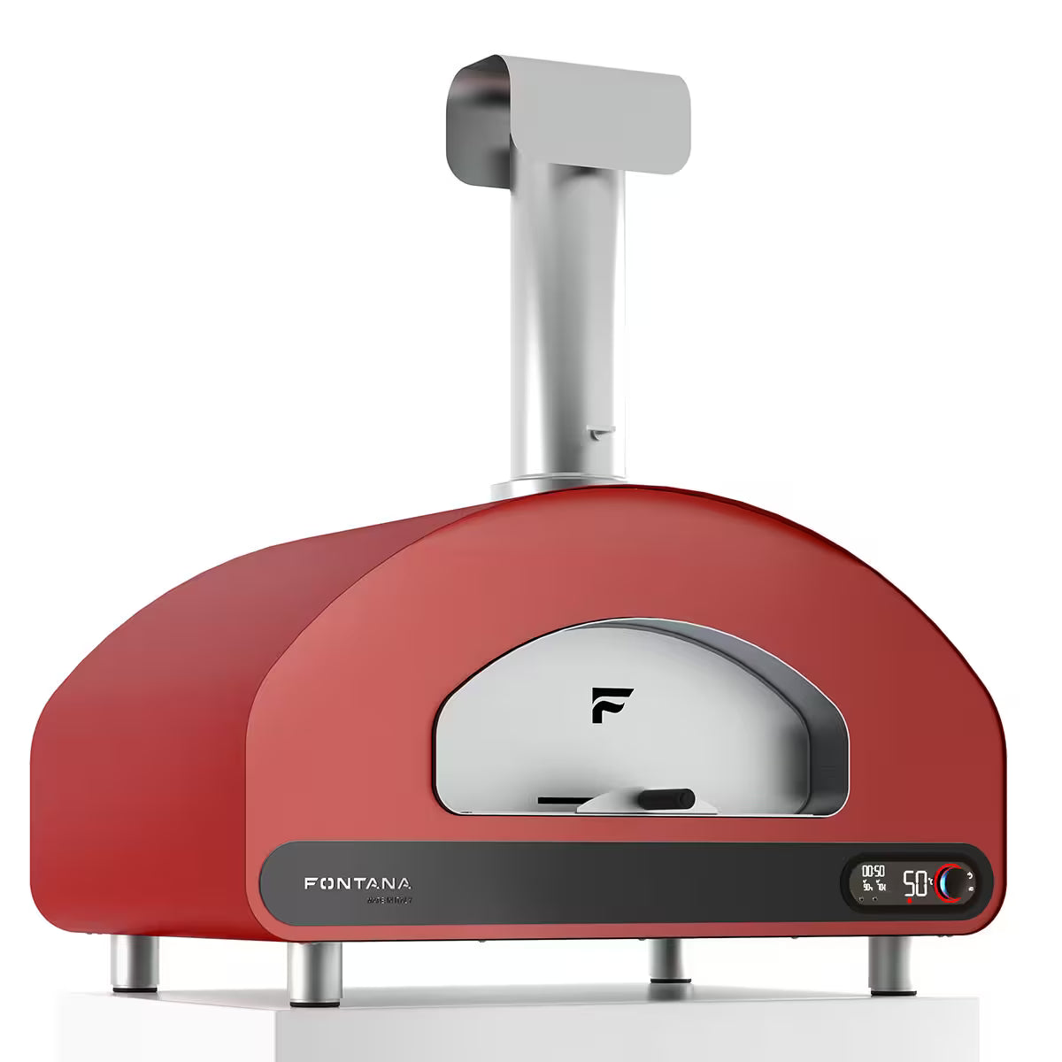 Fontana Volta 90 Dual Fuel in Rosso/Red Pizza Oven