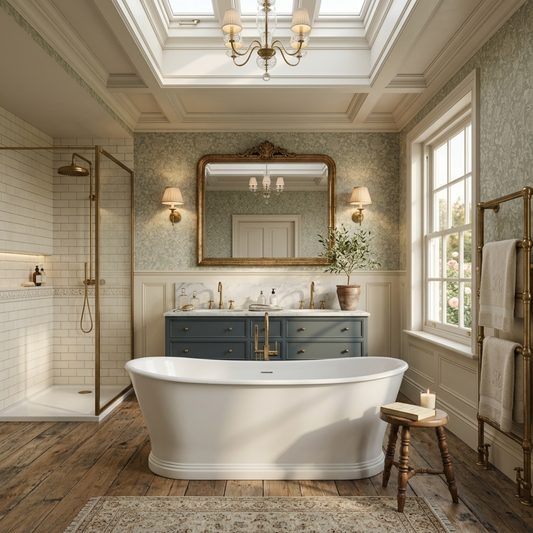 Vincent Alexander Ashmere Double Ended Oval Freestanding Bathtub