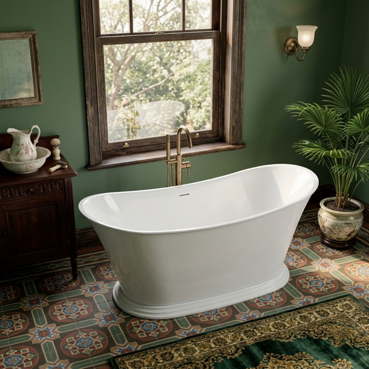Vincent Alexander Tattershall Double Ended Oval Freestanding Bathtub