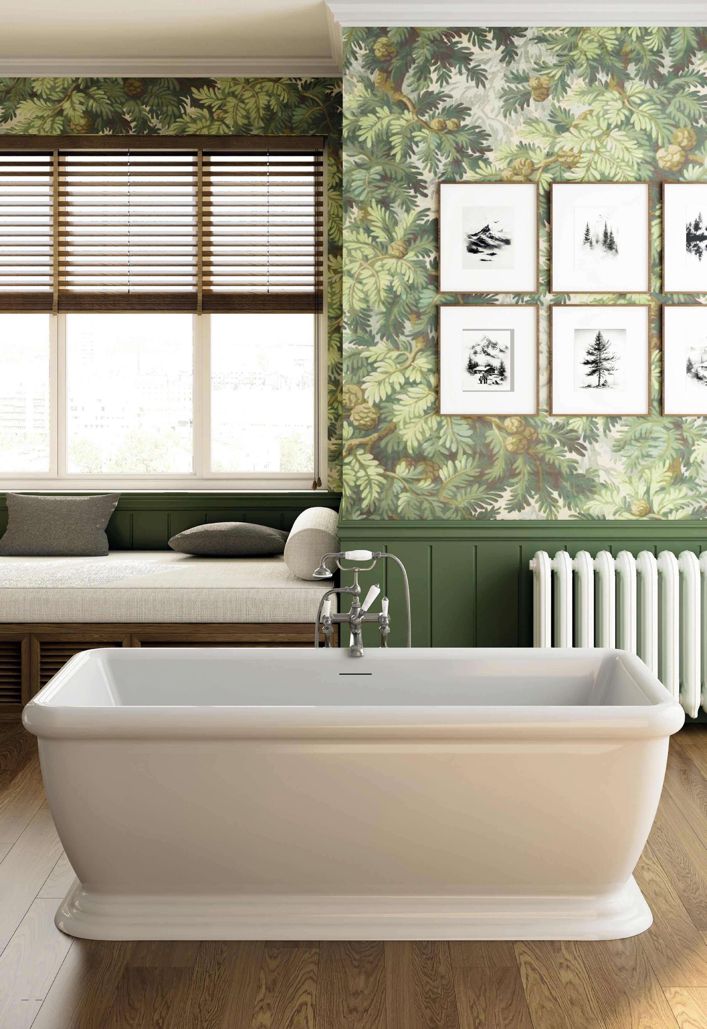 Vincent Alexander Wardour Double Ended Rectangular Freestanding Bathtub