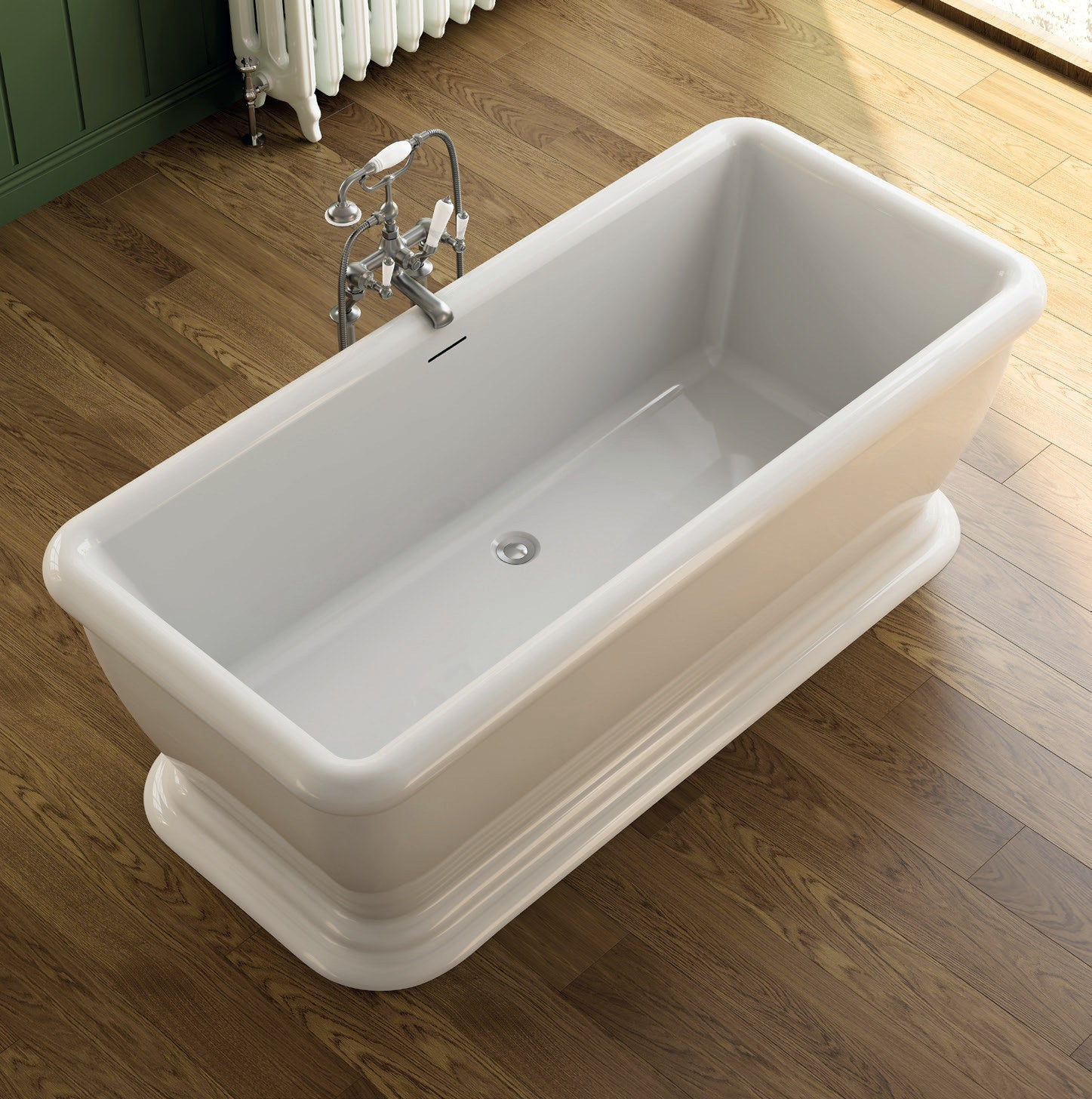 Vincent Alexander Wardour Double Ended Rectangular Freestanding Bathtub