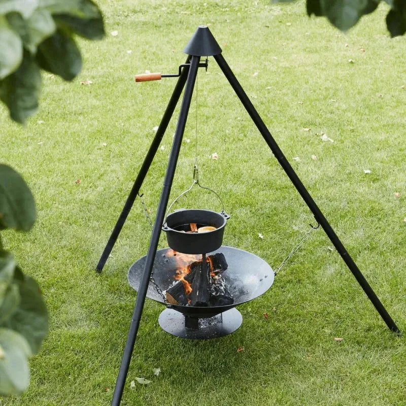 Barbecook Simmer Kettle – Enamelled Cast Iron - outdoor grill - Ice Cold Spice | Black
