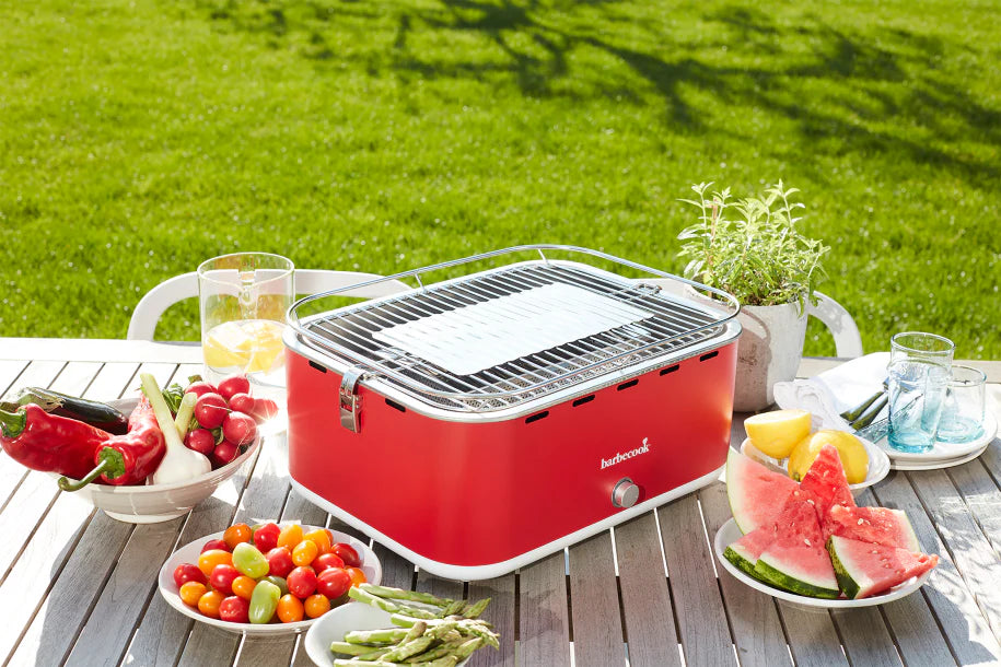 Barbecook Carlo Charcoal Table Grill – Chili Pepper, 44 x 33 x 21 cm
