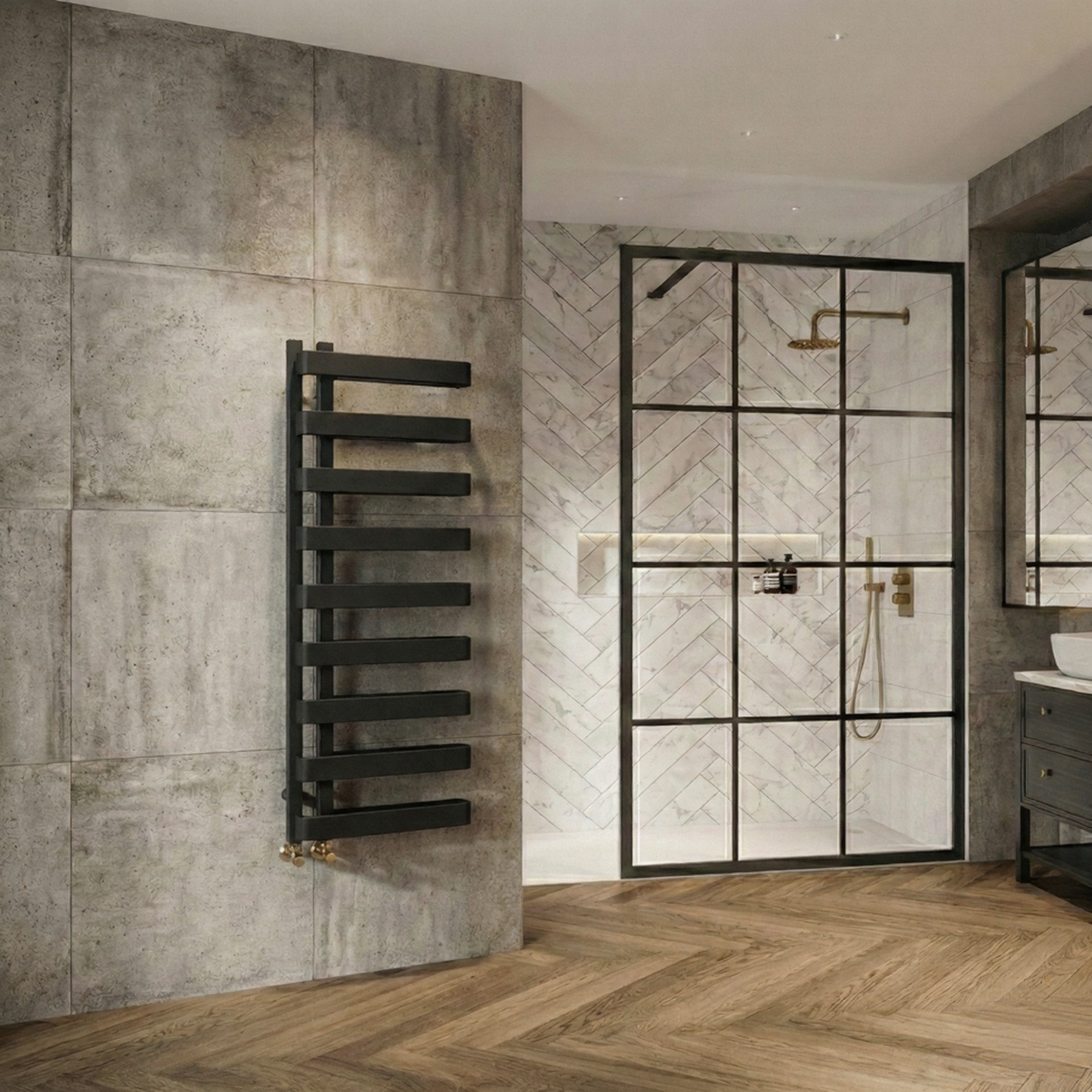 DQ Azura Designer Steel Towel Rail